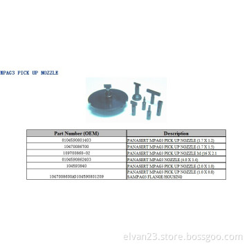 Panasert MPAG3 nozzle S ti 104590801403 for smt pick and place machine
